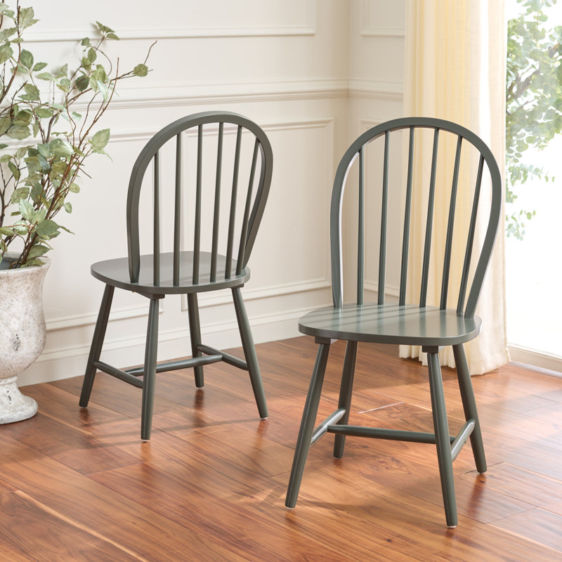 Chaise d'appoint en bois massif Bella Bella, Vieux vert