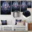 Lustre harmonie en contrastes I - lustre en métal, art mural-1276007757