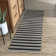 Palma 2x3 Hand Woven Performance Stripe Charcoal Fabric Rug