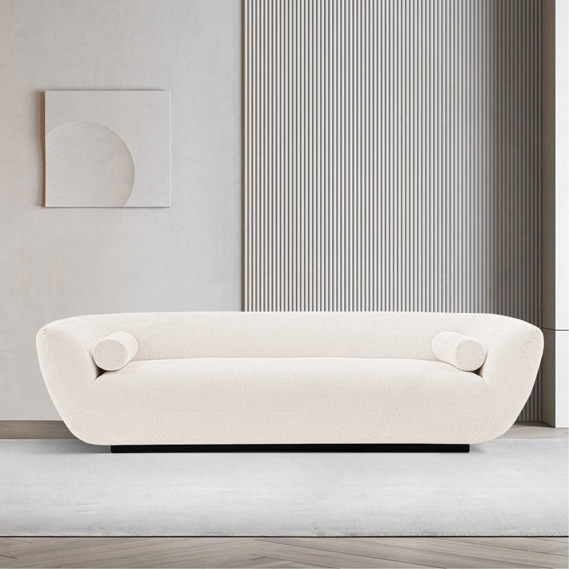 Comfortable Chenille Sofa, Cream