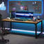 Aalderk Solid Wood Steel Computer Desk-1928445634-1928445637