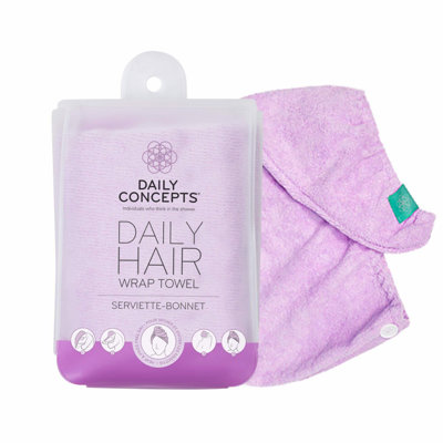UltraDry Quick-Dry Hair Towel Wrap - Purple