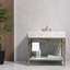 Meuble-lavabo 30 po en marbre de Carrare naturel avec lavabo, structure en acier inoxydable doré et tablette en verre-1556390638-1572645742