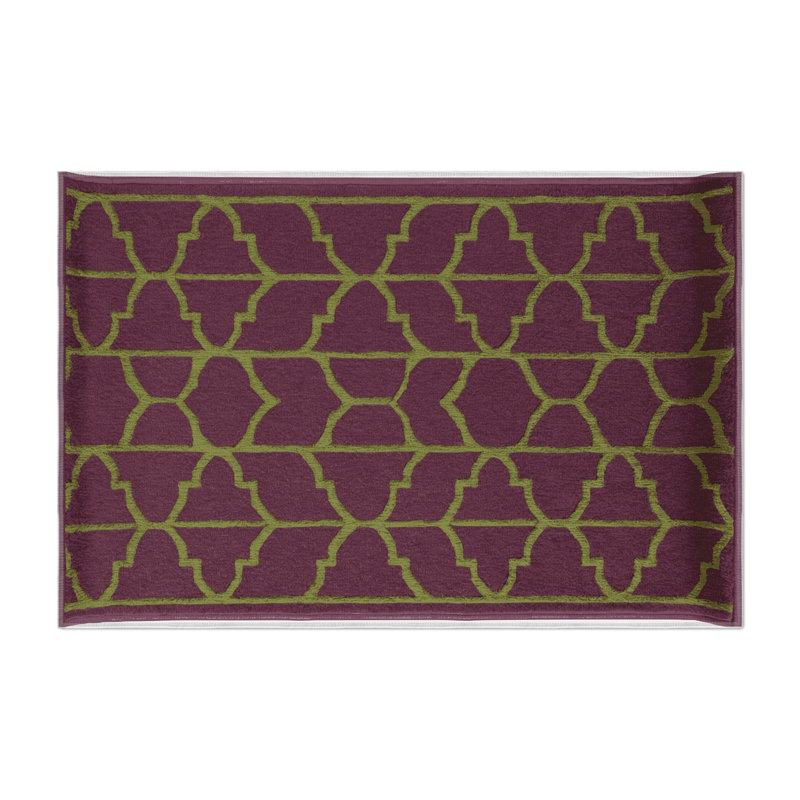 Tapis brun intérieur et extérieur Trellis, Rectangulaire 3 pi x 5 pi