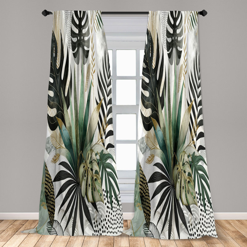 Semi Sheer Curtain Pair, 56" W x 84" L