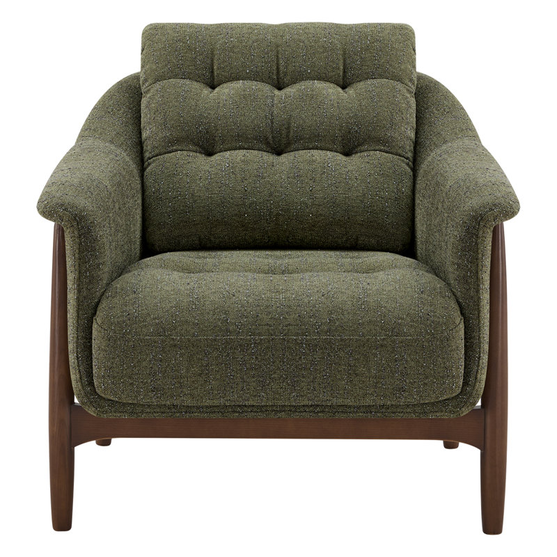 Fauteuil rembourré 32,68 po Ashford, Vert