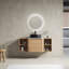Meuble-lavabo mural 48 po avec lavabo d'art en céramique et 2 tablettes de rangement, porte à fermeture en douceur, contreplaqué-1988375861-1988375858