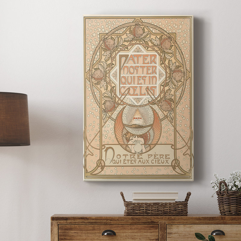 «Pater Noster», toile tendue par Alphonse Mucha, 12 x 18