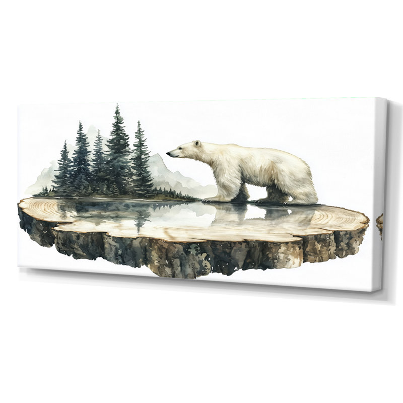 Graylan - animaux, art mural, Toile tendue, H 28 po x l 60 po