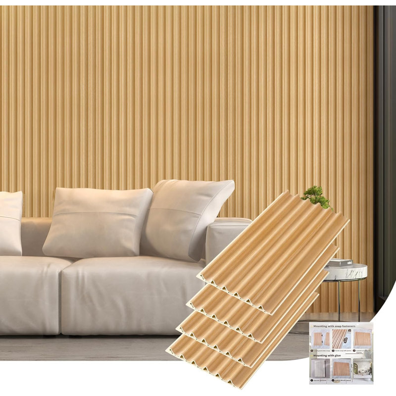 6.3" x 11.8"  3D Wall Panel in Brown 24 pack