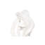 Cast Dancing Sculpture, Saute, Faux Bleached