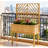 Self-Draining Raised Garden Bed,Elevated Wood Planter With Trellis For Climbing Plants,With Legs And Drainage Holes-191071618
