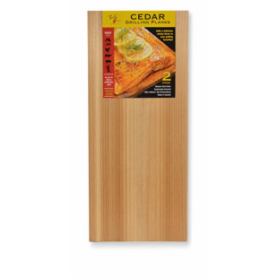 Planches de cèdre grillées
