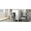 Meuble-lavabo de 24 po avec lavabo encastré en céramique, portes à fermeture en douceur, rangement intelligent pour les serviettes et construction avec compartiments, armoire