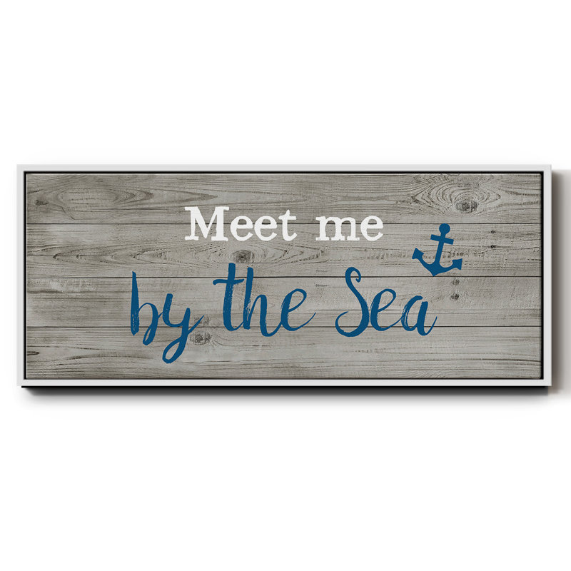 Meet Me- Framed Canvas, 24" H x 60" W
