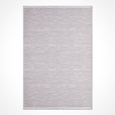 Modern Beige Machine Washable Non-Slip Area Rug