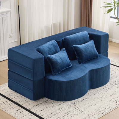 Canapé-lit pliable, canapé futon moelleux, canapé-lit convertible en mousse haute densité, canapé-lit pliable pour salon, chambre d'amis, chambre à coucher