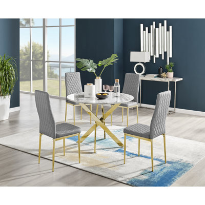 Eubanks 4 - Person Dining Set