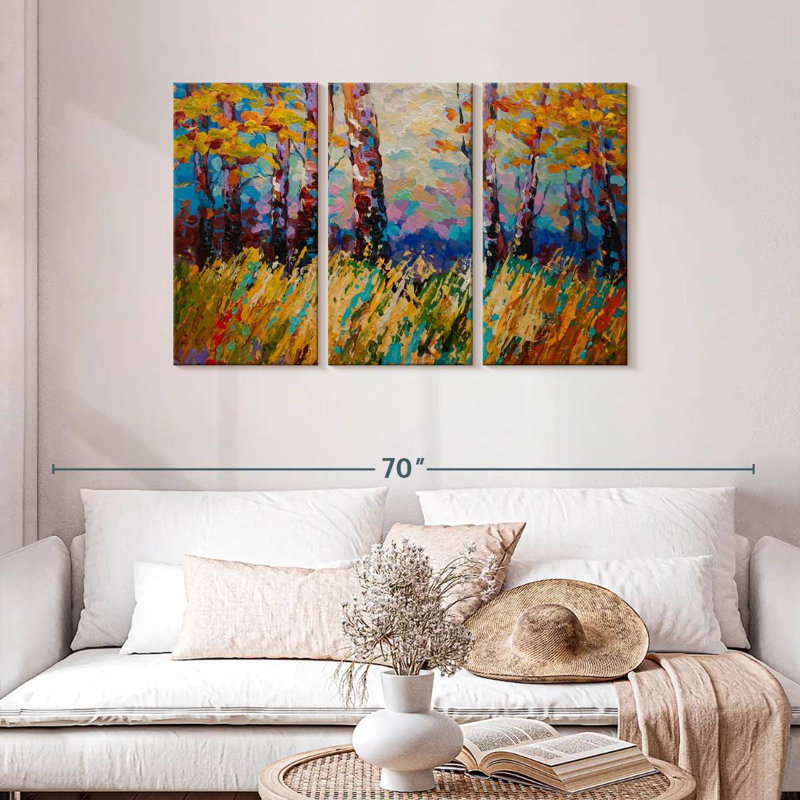 Harnek abstrait automne I, H 28 po x l 45 po