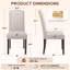 Chaise parsons capitonnée en lin rembourré-1032295278