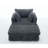 [NEW ARRIVED] 47.7'' Oversized Corduroy Chaise Longue With Ottoman-142936132