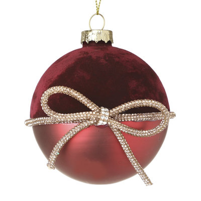 8cm Glass Bauble