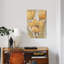 « ocre & tulipes gray ii », reproduction sur toile-72132852-72132853-72132855