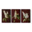 Floral Study Series LXVII - Ensemble de toiles tendues avec châssis Premium - Prêt à être accroché-421066606
