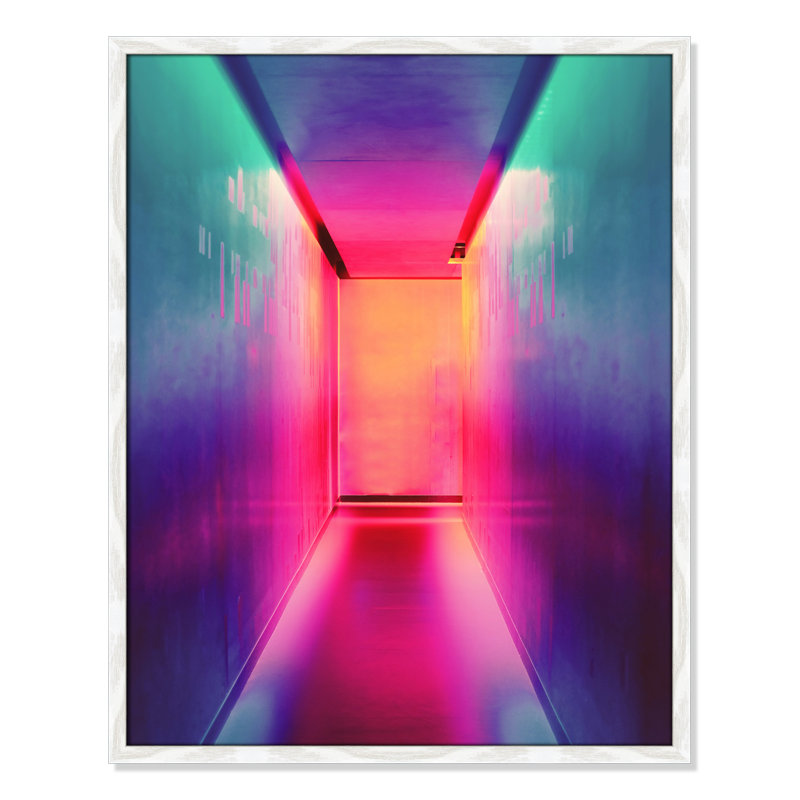 Imprimé «Neon Wonderland» par Efe Kurnaz, Cadre photo blanc sans cadre, 29.5" H x 23.5" W x 1.25" D  