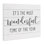 «Holiday Most Wonderful Time Of The Year Typographie», impression