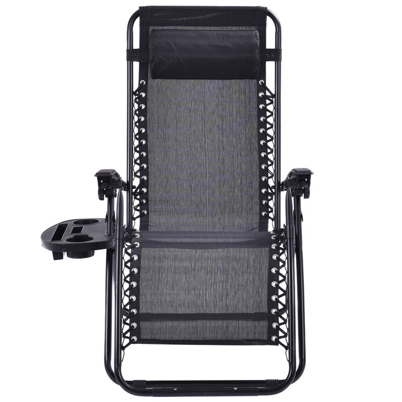 Heiss Folding Zero Gravity Chair, Gray