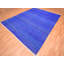 Tapis oriental bleu en soie tissé à la main 9 pi 2 po x 11 pi 8 po - MOA10275576
