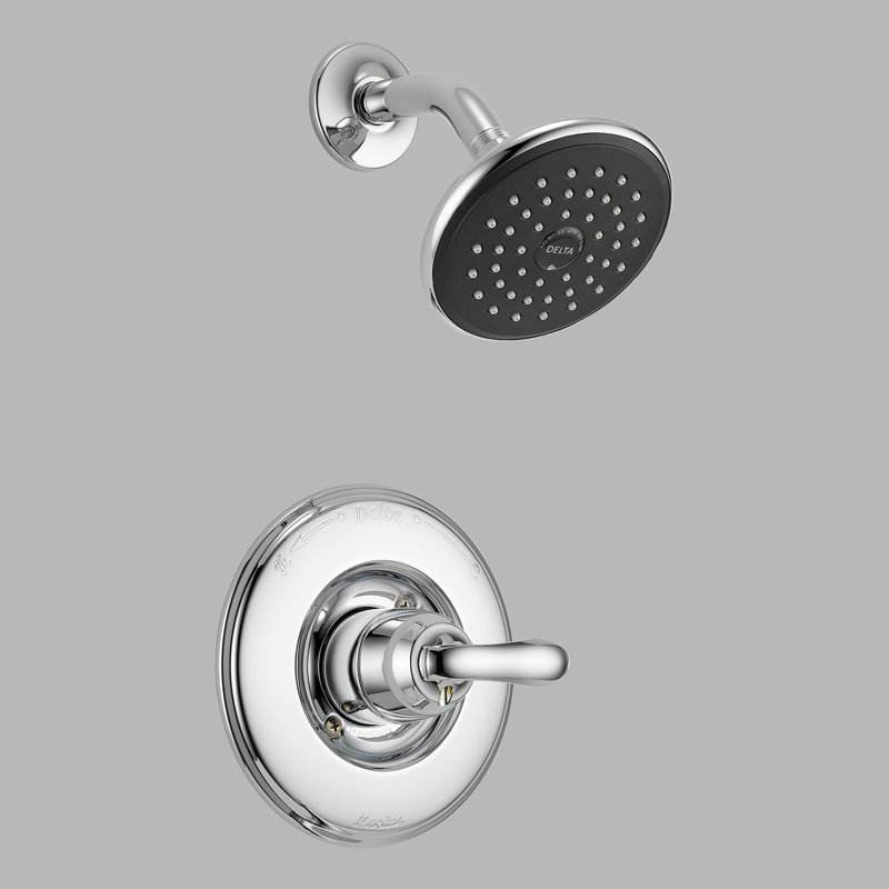 Linden 14 Series Single-Function Shower Faucet Set, Shower Valve Trim Kit, Chrome / Touch-Clean
