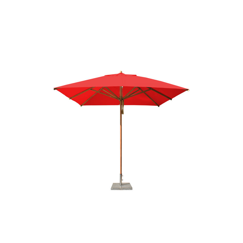 Parasol de marché Rebello, Rouge, L 132 po x P 132 po