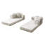 Canapé-lit convertible 4-en-1 avec tissu Boucl茅-2071245012-2071245014
