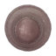 Vase en verre fabriqué à la main à motifs - vase décoratif décoratif texturé, ambre et mauve-108404089-108404088