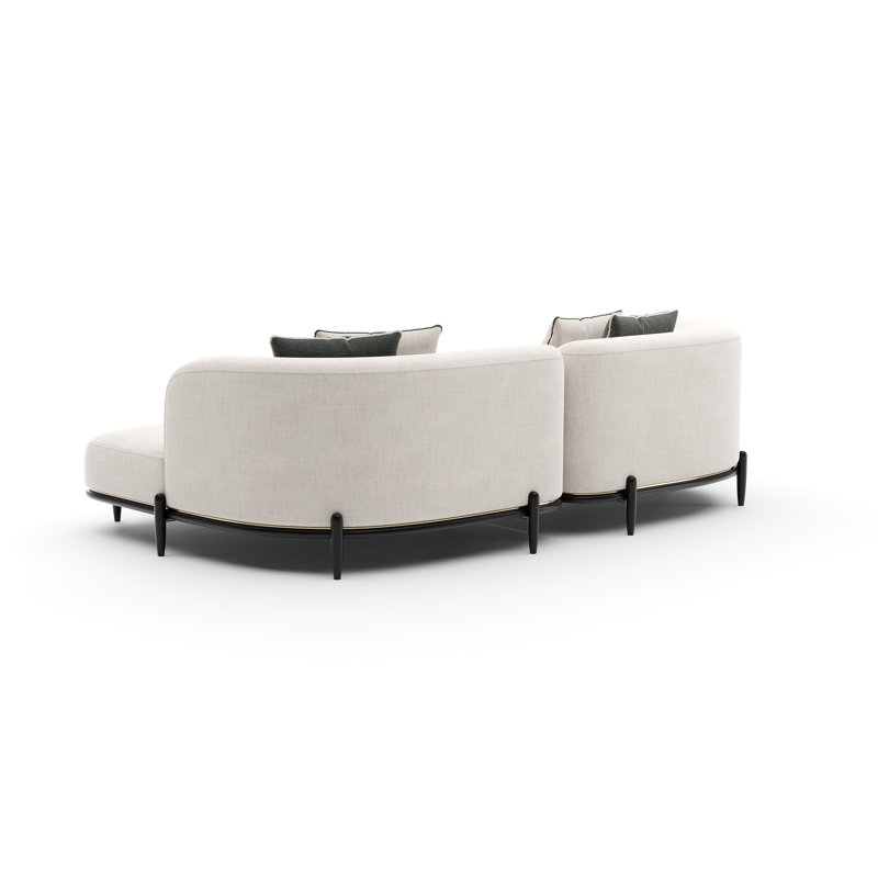 Sectional, Right Hand Facing, 31" H x 110.5" W x 130" D