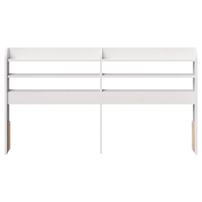 Solid Wood Headboard, Double (4'6), White
