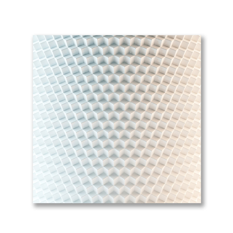 Cubique - Photographie sans cadre, Aluminium, H 56 po x l 56 po x P 1 po