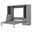 Murphy Bed Wall Bed With Closet ,Drawers And Shelves-468050031