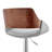 Mid-century Adjustable Height Bar Stool with Arms in Faux Leather and Metal-1929717819-1929717816