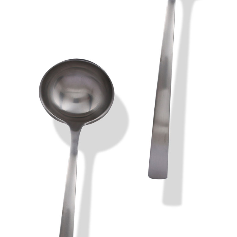 Levantina 3 Piece Stainless Steel (18/10) Wood Stainless Steel Hostess Set, Ice