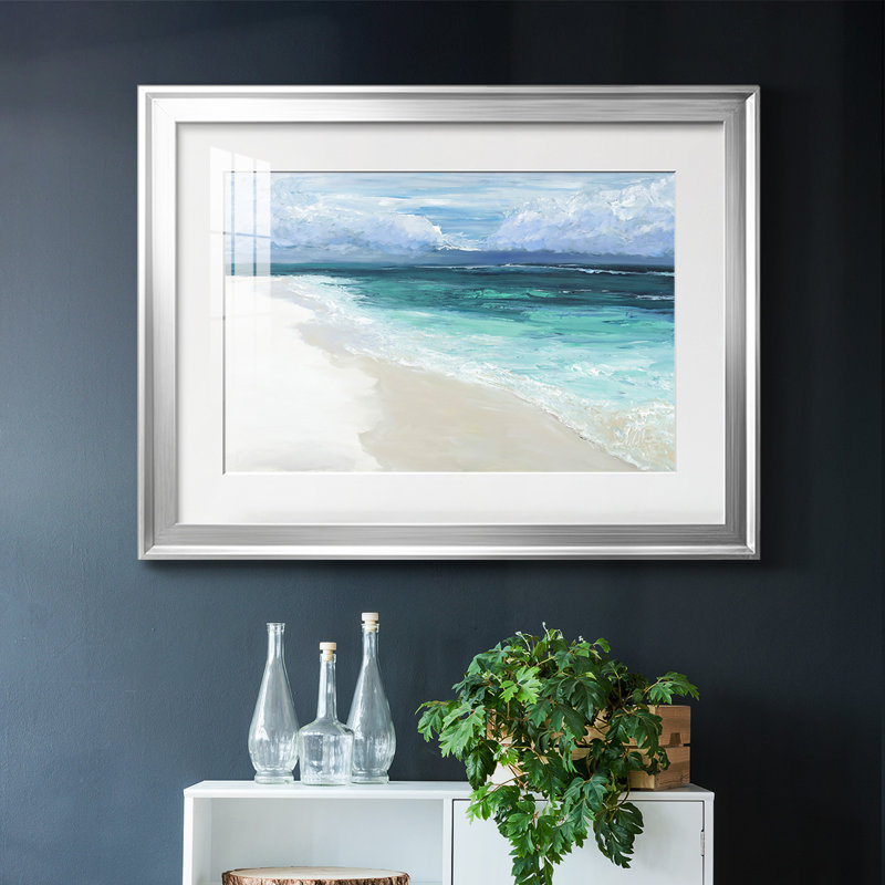 Bahama Storm, reproduction d'art encadrée sur papier, Argent, H 27 po x l 39 po x P 1,5 po
