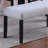 Contemporary Style 1Pc Dining Bench Charcoal Wooden Legs Soft Fabric Upholstered Dining Room Bench-280435455