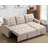 Rosina 86" Linen Upholstered Sectional Sleeper Sofa-86764424