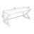 Dark Walnut Rectangular Solid Wood desks-107803289