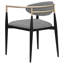 Chaise rembourrée avec accoudoirs (ensemble de 2)