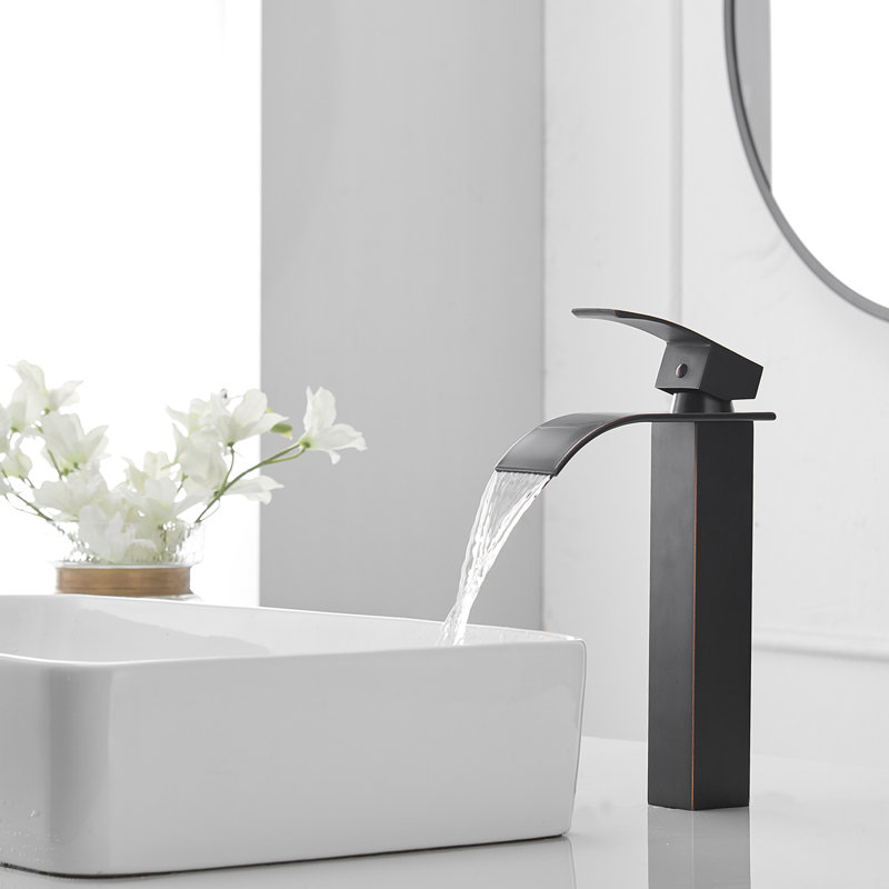 Single-handle Bathroom Faucet with Drain Assembly, Oil Rubbed Bronze
