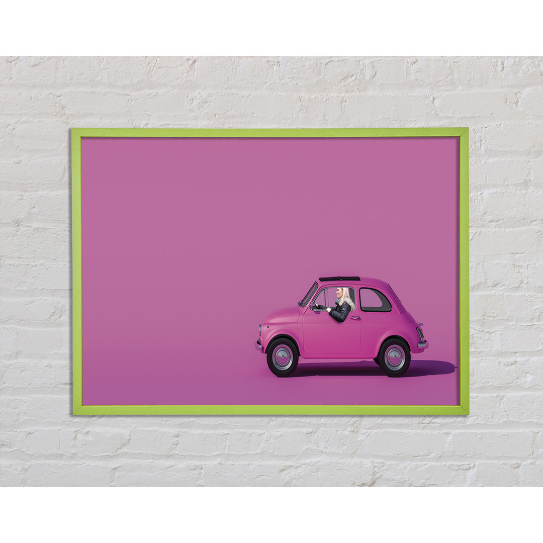 Rosa Fiat 500 Classic - Druck