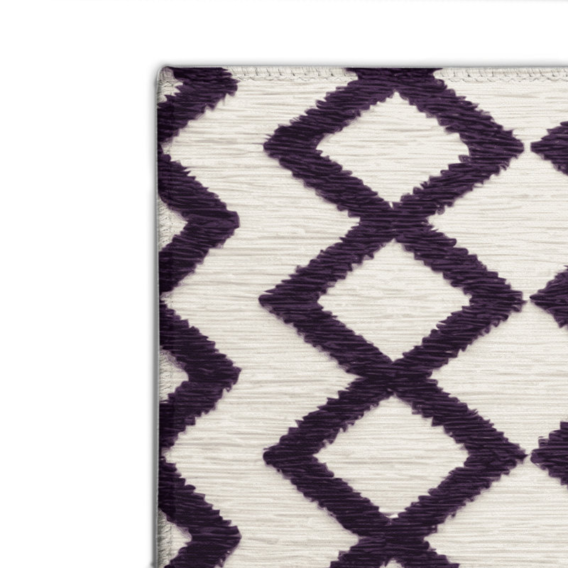 Tapis intérieur et extérieur beige Trellis, Rectangle 4pi x 6 pi